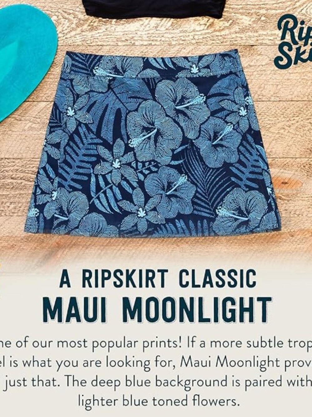 RipSkirt Hawaii Skirt, Length 1, Maui Moonlight size XS